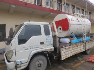 10.7日1噸燃氣鍋爐新鄉發貨